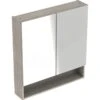 Geberit Selnova Square 2 Doors Mirror Cabinet 588mm - Light Hickory - 501.267.00.1