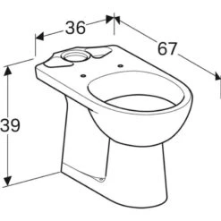 Geberit Selnova Close Coupled WC Pan - 501.040.00.6 -Bliss Bath Shop 5 5 0 501040006 dimensions