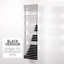 Ultraheat Poplar Straight Towel Radiator 1742x500mm - Black - 5PO17B