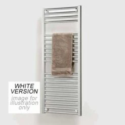 Ultraheat Chelmsford Straight Towel Radiator 1750x600mm - White - 6M17W