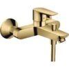 Hansgrohe Talis E Single Lever Bath Mixer Tap For Exposed Installation Polished Gold Optic - 71740990 -Bliss Bath Shop 7 1 71740990