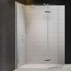 Merlyn 8 Series Showerwall With Hinged Swivel Panel 1350mm - M8SW271