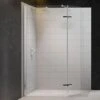 Merlyn 8 Series Showerwall With Hinged Swivel Panel 1250mm - M8SW261 -Bliss Bath Shop 8 series showerwall with hinged swivel lr 6