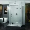Aquadart Inline Hinged 3 Sided Shower Door 1600 X 900mm - AQ1038 -Bliss Bath Shop a q aq1038