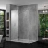 Aquadart Wetroom 8 Floor Channel Matt Black - AQ8281BLK -Bliss Bath Shop a q aq8405r