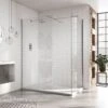 Aquadart 10mm 800mm Wetroom Panel Clear Glass - AQ8412 -Bliss Bath Shop a q aq8650