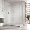 Aquadart 10mm 1600mm Wetroom Panel Clear Glass - AQ8418 -Bliss Bath Shop a q aq8658