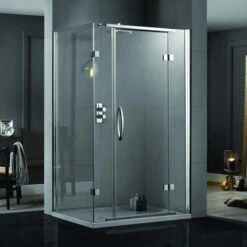 Aquadart Inline Hinged 2 Sided Shower Door 1000 X 800mm - AQ1026