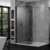 Aquadart 10mm 600 Wetroom Panel Smoked Glass - AQ8409-SM 1 Aquadart 10mm 600 Wetroom Panel Smoked Glass - AQ8409-SM -Bliss Bath Shop aq8409 sm 1