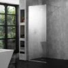 Aquadart 10mm 600 Wetroom Panel Clear Glass - AQ8409 1 Aquadart 10mm 600 Wetroom Panel Clear Glass - AQ8409 -Bliss Bath Shop aq8409 1