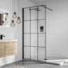 Aquadart Wetroom 8 Glass Panel 1100mm Matrix - AQ8656CR -Bliss Bath Shop aq8656cr 1