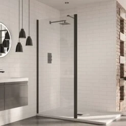 Aquadart Wetroom 8 Profile Pack Matt Black - AQ8661BLK
