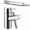 Bristan Prism Bath / Shower Mixer Tap - Chrome - PM 1HBSM C -Bliss Bath Shop b r bristan pm1hbsmc