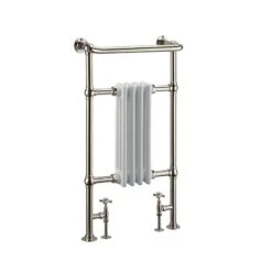 Burlington Bloomsbury Radiator 49.7 X 95h X 24cm 387 Watts - Nickel/White - R2NKL