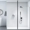 Merlyn Black Vertical Showerwall Post 3m - BLK3MCP -Bliss Bath Shop blk3mcp