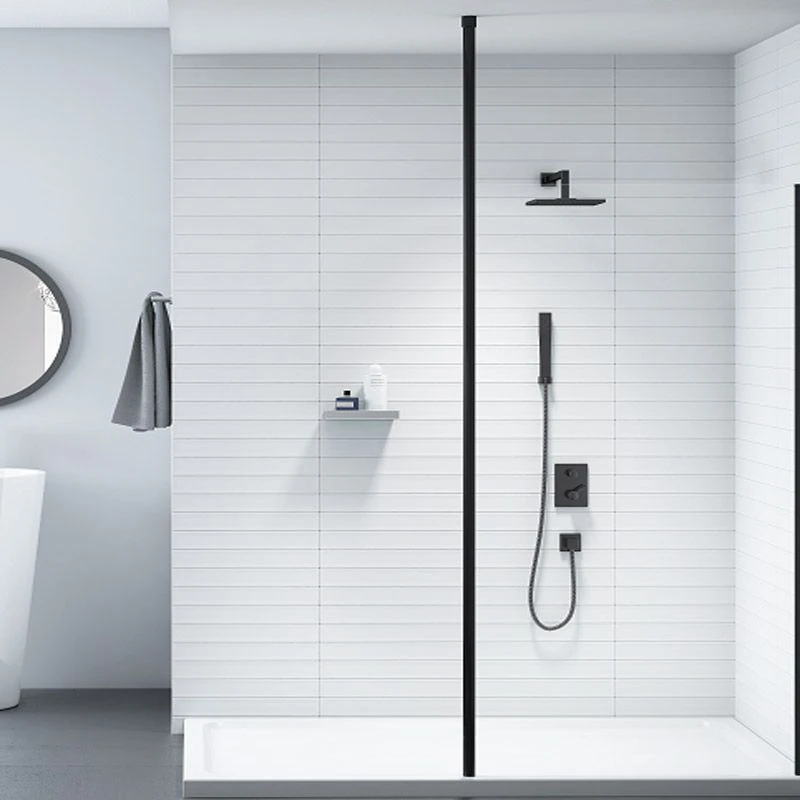 Merlyn Black Vertical Showerwall Post 3m - BLK3MCP 3 Merlyn Black Vertical Showerwall Post 3m - BLK3MCP