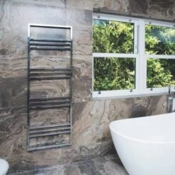 Towelrads Boxford Heated Towel Rail 800x500mm - Chrome - 128025