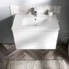 Calypso Brenta 600 Wall Hung Vanity Unit - Pearly White - 4727 1 Calypso Brenta 600 Wall Hung Vanity Unit - Pearly White - 4727 -Bliss Bath Shop brenta pw 600 800