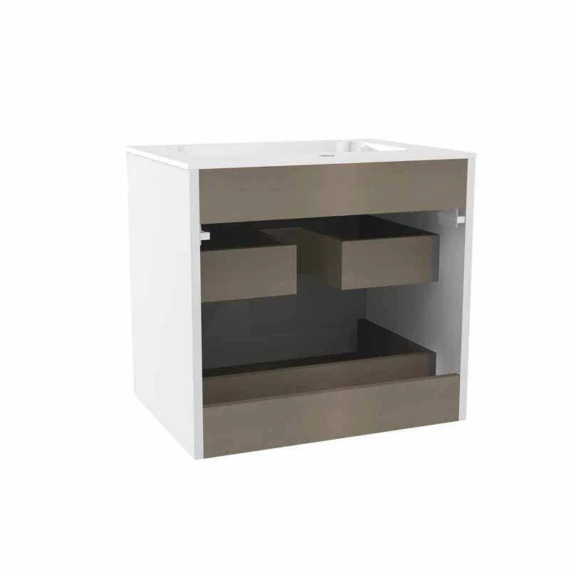 Calypso Novoli 600 Wall Hung Vanity Unit - Opal White - 4522 4 Calypso Novoli 600 Wall Hung Vanity Unit - Opal White - 4522 - Image 2