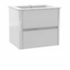 Calypso Sora 600 Wall Hung Vanity Unit - Pearly White - 4756 -Bliss Bath Shop c a calypso 4756