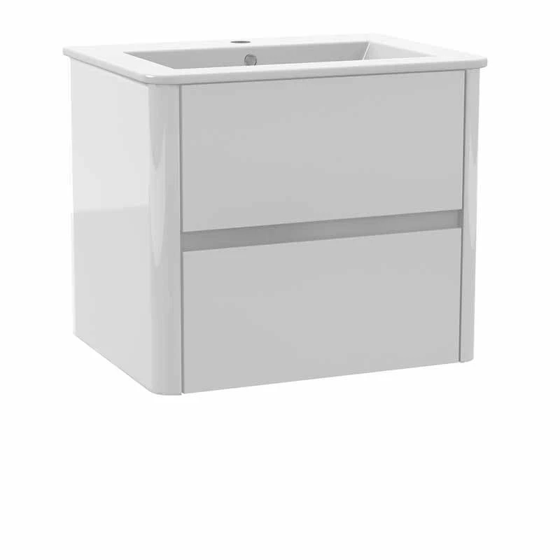 Calypso Sora 600 Wall Hung Vanity Unit - Pearly White - 4756 3 Calypso Sora 600 Wall Hung Vanity Unit - Pearly White - 4756