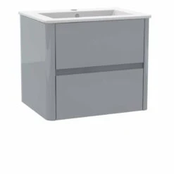 Calypso Sora 600 Wall Hung Vanity Unit - Misty Gloss - 4757