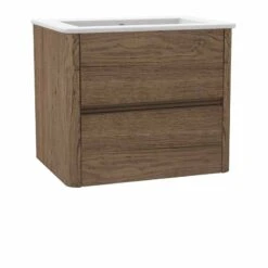 Calypso Sora 600 Wall Hung Vanity Unit - Sienna Oak - 4758