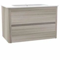 Calypso Sora 800 Wall Hung Vanity Unit - Driftwood - 4764