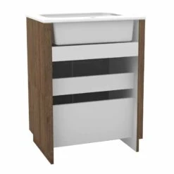 Calypso Sora 600 Floor Standing Vanity Unit - Sienna Oak - 4768 5 Calypso Sora 600 Floor Standing Vanity Unit - Sienna Oak - 4768 -Bliss Bath Shop c a calypso 4768 back