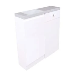 Calypso Veneto One Door LH Combi Vanity Unit Set- Pearl - 6950VNPL