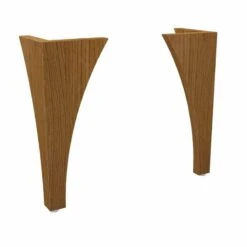 Calypso Novoli Vanity Decor Legs (Pair) - Walnut - 7049