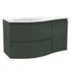 Calypso Levanto LH Wing Wall Hung Vanity Unit - Fir Green - 7878.56 -Bliss Bath Shop c a calypso 7878.56