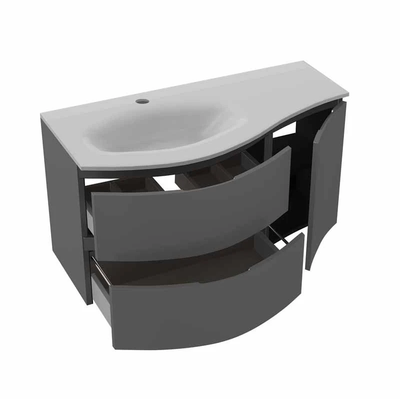 Calypso Levanto LH Wing Wall Hung Vanity Unit - Moonstone - 7878.59 4 Calypso Levanto LH Wing Wall Hung Vanity Unit - Moonstone - 7878.59 - Image 2