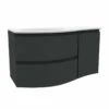 Calypso Levanto LH Wing Wall Hung Vanity Unit - Graphite - 7878.64 -Bliss Bath Shop c a calypso 7878.64