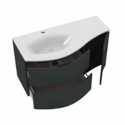 Calypso Levanto LH Wing Wall Hung Vanity Unit - Graphite - 7878.64 7 Calypso Levanto LH Wing Wall Hung Vanity Unit - Graphite - 7878.64 -Bliss Bath Shop c a calypso 7878.64 2