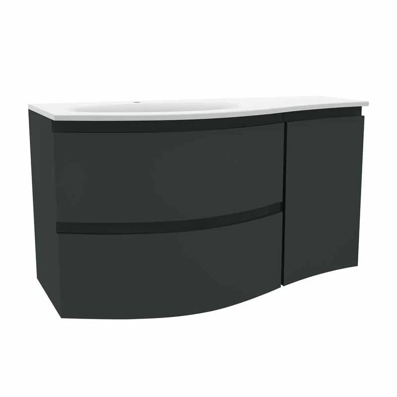 Calypso Levanto LH Wing Wall Hung Vanity Unit - Graphite - 7878.64 3 Calypso Levanto LH Wing Wall Hung Vanity Unit - Graphite - 7878.64