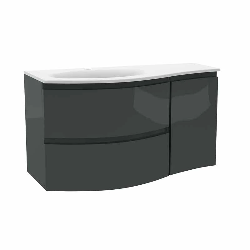 Calypso Levanto LH Wing Wall Hung Vanity Unit - Ember Gloss - 7878.76 3 Calypso Levanto LH Wing Wall Hung Vanity Unit - Ember Gloss - 7878.76