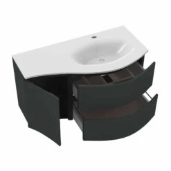 Calypso Levanto RH Wing Wall Hung Vanity Unit - Graphite - 7879.64 7 Calypso Levanto RH Wing Wall Hung Vanity Unit - Graphite - 7879.64 -Bliss Bath Shop c a calypso 7879.64 2