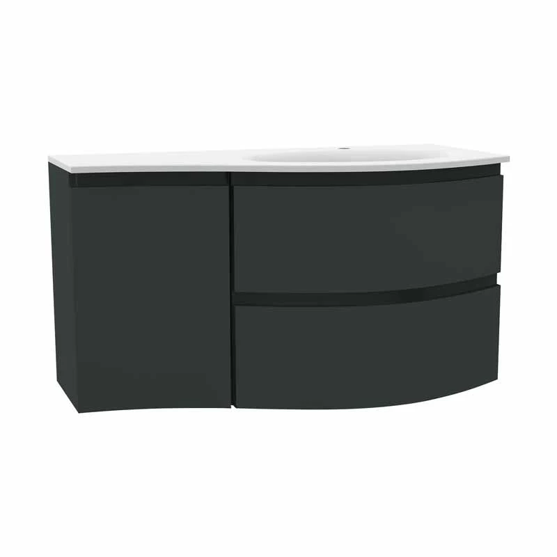 Calypso Levanto RH Wing Wall Hung Vanity Unit - Graphite - 7879.64 3 Calypso Levanto RH Wing Wall Hung Vanity Unit - Graphite - 7879.64