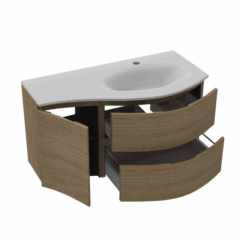 Calypso Levanto RH Wing Wall Hung Vanity Unit - Tortona Oak - 7879.72 5 Calypso Levanto RH Wing Wall Hung Vanity Unit - Tortona Oak - 7879.72 - Image 3