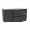 Calypso Levanto RH Wing Wall Hung Vanity Unit - Ember Gloss - 7879.76