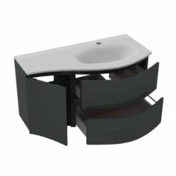 Calypso Levanto RH Wing Wall Hung Vanity Unit - Ember Gloss - 7879.76 -Bliss Bath Shop c a calypso 7879.76 2