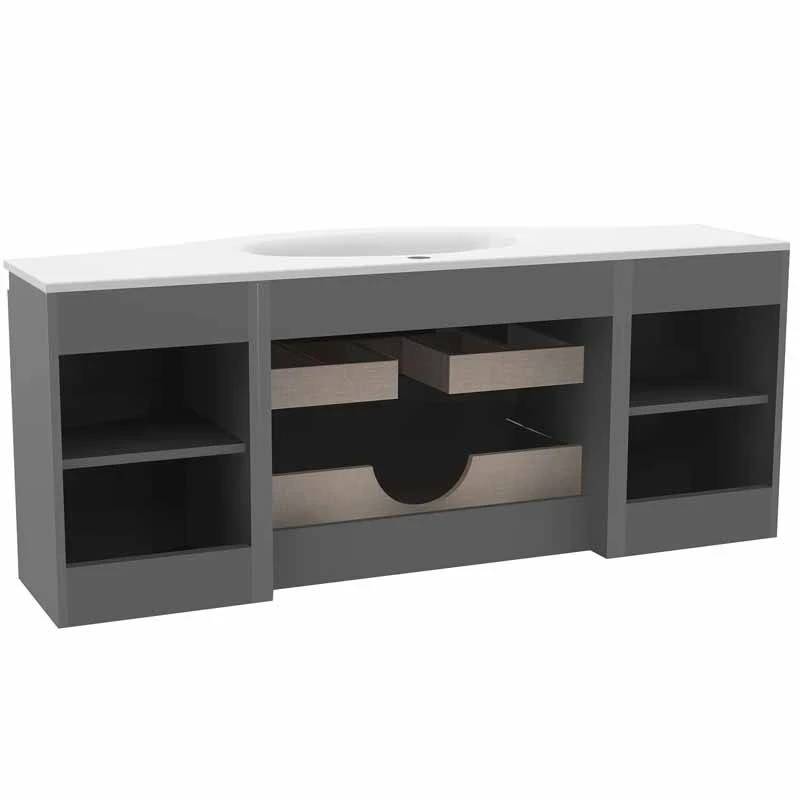 Calypso Levanto Double Wing Wall Hung Vanity Unit - Moonstone - 7880.59 4 Calypso Levanto Double Wing Wall Hung Vanity Unit - Moonstone - 7880.59 - Image 2