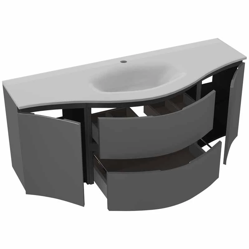 Calypso Levanto Double Wing Wall Hung Vanity Unit - Moonstone - 7880.59 5 Calypso Levanto Double Wing Wall Hung Vanity Unit - Moonstone - 7880.59 - Image 3