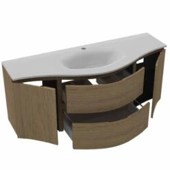 Calypso Levanto Double Wing Wall Hung Vanity Unit - Tortona Oak - 7880.72 -Bliss Bath Shop c a calypso 7880.72 2