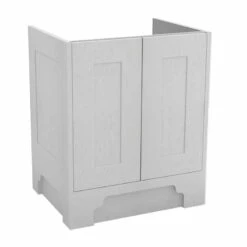 Calypso Chelworth 600 Floor Standing Vanity Unit - Contour White Aspen - 4857