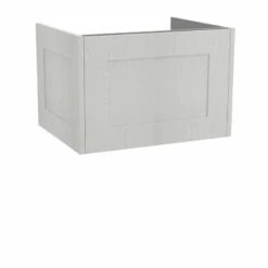 Calypso Chelworth 600 Wall Hung Vanity Unit - Contour White Aspen - 4855