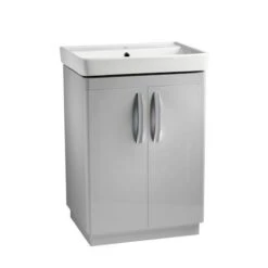 Tavistock Compass 600mm Freestanding Unit Only - Gloss Light Grey - CM600FG