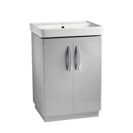 Tavistock Compass 600mm Freestanding Unit Only - Gloss Light Grey - CM600FG 3 Tavistock Compass 600mm Freestanding Unit Only - Gloss Light Grey - CM600FG