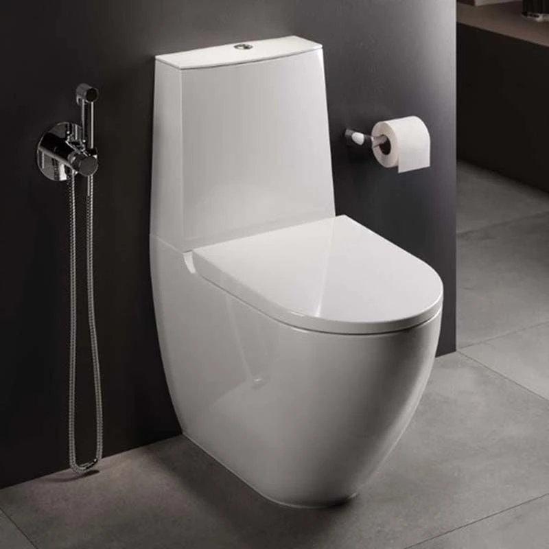 RAK Ceramics Des Rimless Close Coupled Back To Wall WC Pan With Hidden Fixations - Alpine White - DESWC1146AWHA 4 RAK Ceramics Des Rimless Close Coupled Back To Wall WC Pan With Hidden Fixations - Alpine White - DESWC1146AWHA - Image 2
